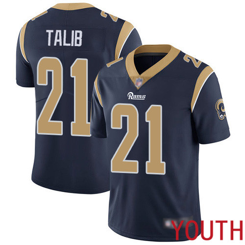 Los Angeles Rams Limited Navy Blue Youth Aqib Talib Home Jersey NFL Football #21 Vapor Untouchable->los angeles rams->NFL Jersey